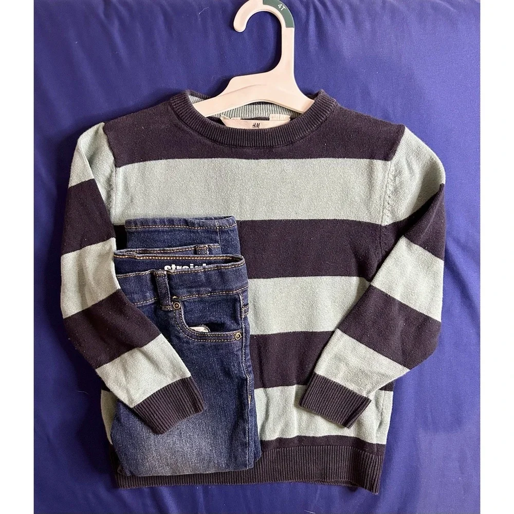 Huge Lot Boys Clothes 3T NEW & EUC Carters Outfits Sets Osh Kosh Pants Tommy H&M